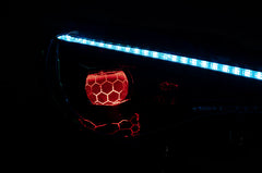 OLM Gamma Series RGB Headlights with Honeycomb Demon Eye | 2013-2021 Scion FR-S / Subaru BRZ / Toyota 86 (OLME.49006.1)