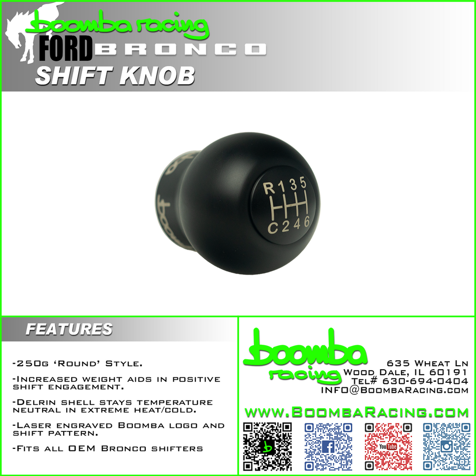 FORD BRONCO WEIGHTED SHIFT KNOB.
