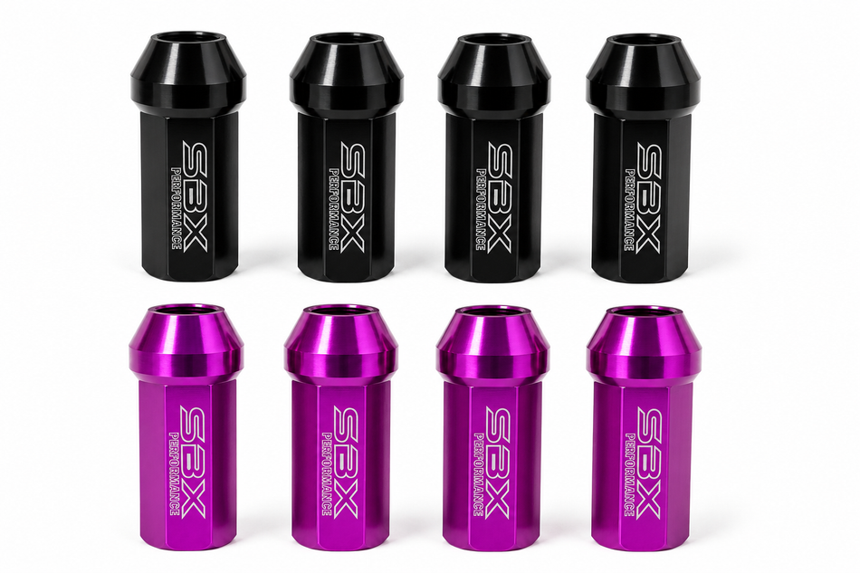 SBX Signature Purple Grade 5 Titanium Racing Lug Nuts – M14 x 1.5 (set of 20)