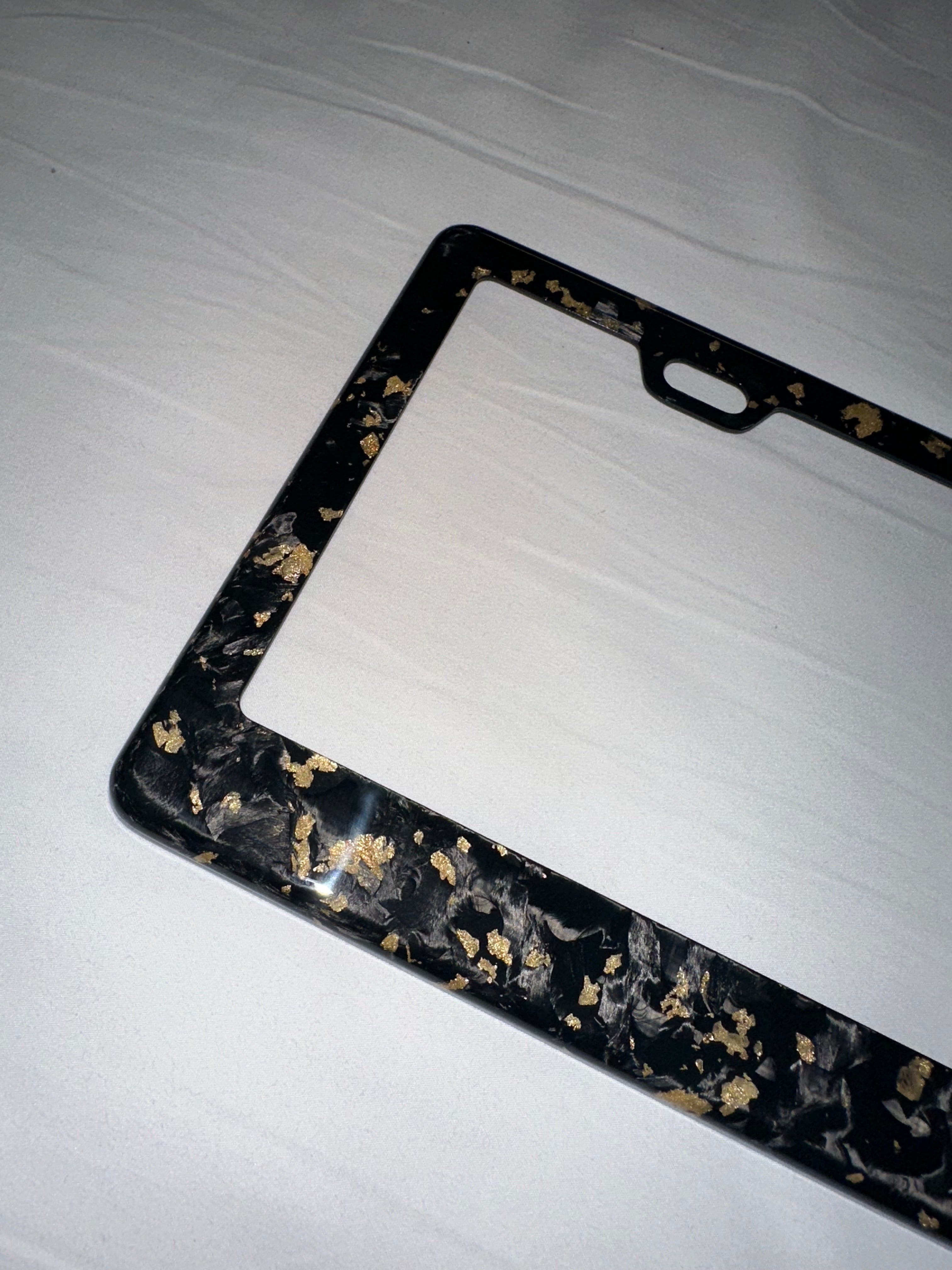 Colored Forged Carbon Fiber Universal License Plate Frame.