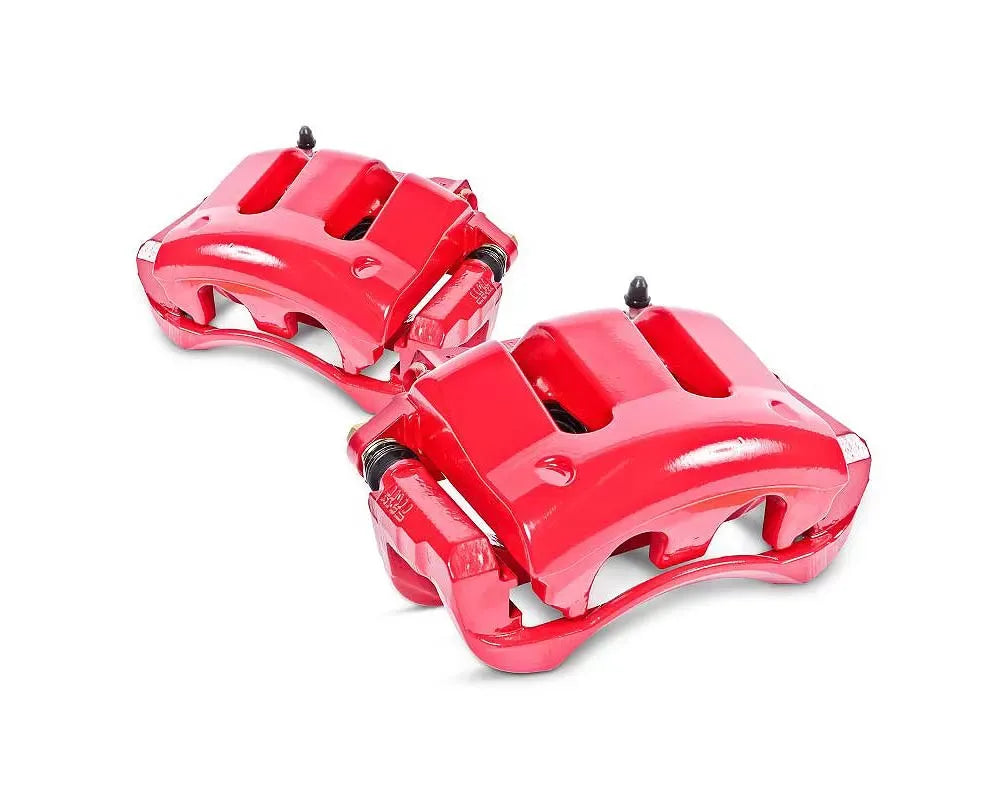 Power Stop Red Calipers w/Brackets - Pair Front Acura Integra 1994-2001.