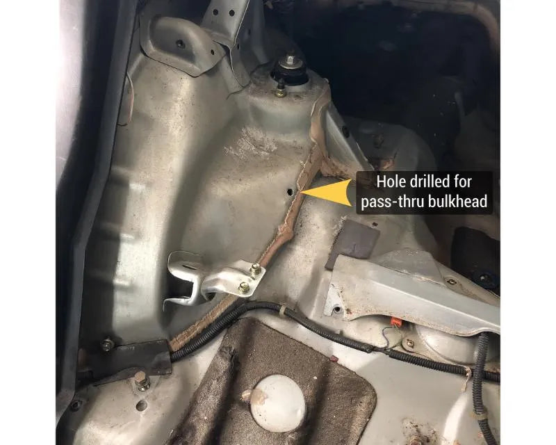 Chase Bays LHD Interior Brake Line Relocation with Brake Booster Delete Honda Civic 1996-2000