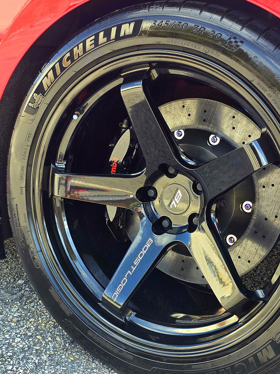 SBD GR5 Titanium Hat Hardware for CCM Carbon Ceramic Rotors - Nissan GT-R R35
