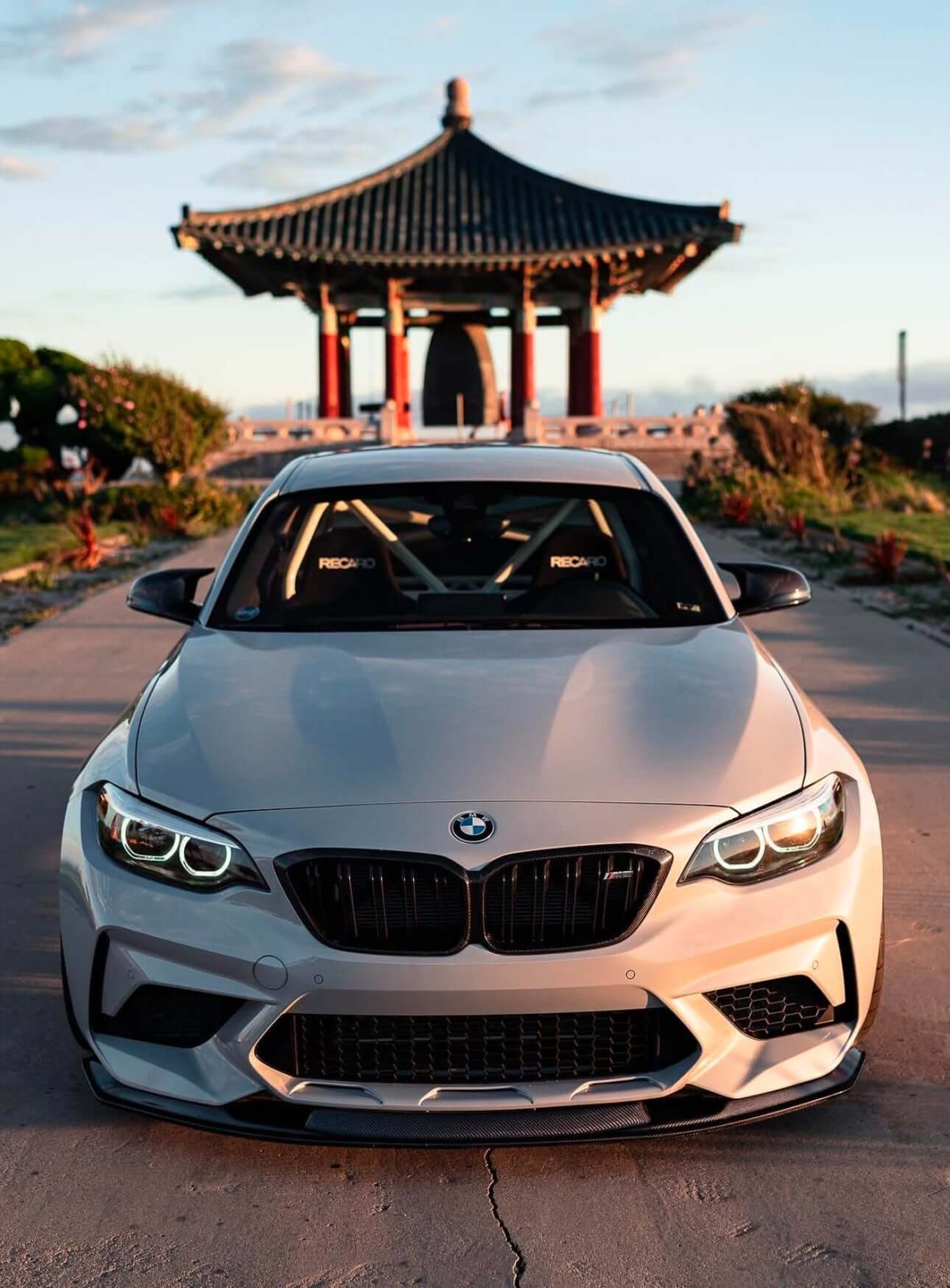 M Style Carbon Fiber Front Lip - BMW F87 M2.