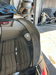 PSM Style Carbon Fiber Rear Trunk Spoiler - Mercedes Benz C Class.