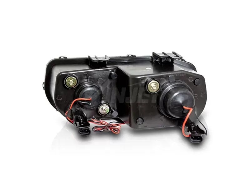 Winjet Black Clear Halo Projector Headlight Acura Integra 1994-1997.