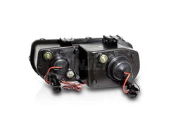 Winjet Black Clear Halo Projector Headlight Acura Integra 1994-1997.