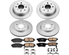 Power Stop Z17 Evolution Geomet Coated Brake Kit Front & Rear Acura Integra 1994-2001.