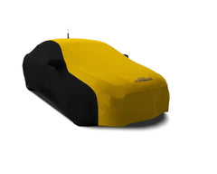Coverking CVC3SS299 Coverking Satin Stretch 2-Tone Black Sides Velocity Yellow Center Class 3 Custom Car Cover Chevrolet Camaro 2010-2015