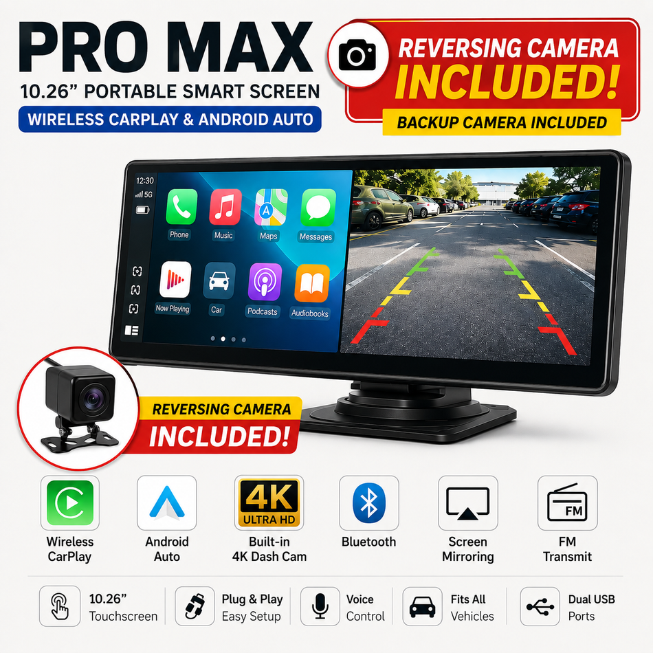 CarTablet Pro Max™ + Reversing Camera Bundle