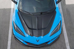 V2 VentedCarbon Fiber Hood - Corvette C8.