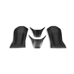 Carbon Fiber Seat Back Covers - Mercedes Benz W205 C63 & C43 AMG / A45 AMG / CLA 45 AMG.