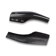 Carbon Fiber Shift Stalk Covers - Tesla Model 3 & Y.