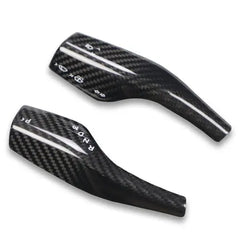 Carbon Fiber Shift Stalk Covers - Tesla Model 3 & Y.