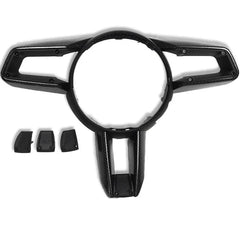 Carbon Fiber Steering Wheel Trim - Porsche 992 Carrera.