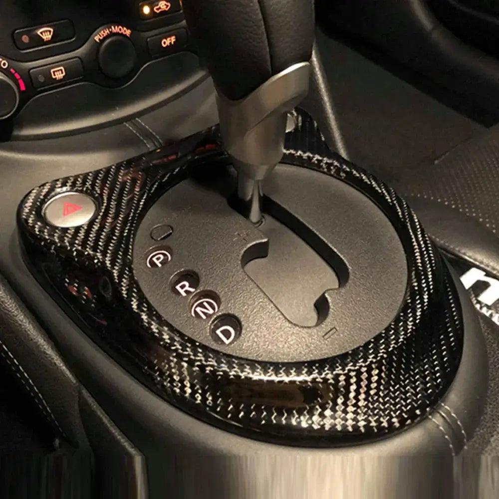 Dry Carbon Fiber Automatic Shifter Trim Interior Overlay - Nissan 370Z Z34.