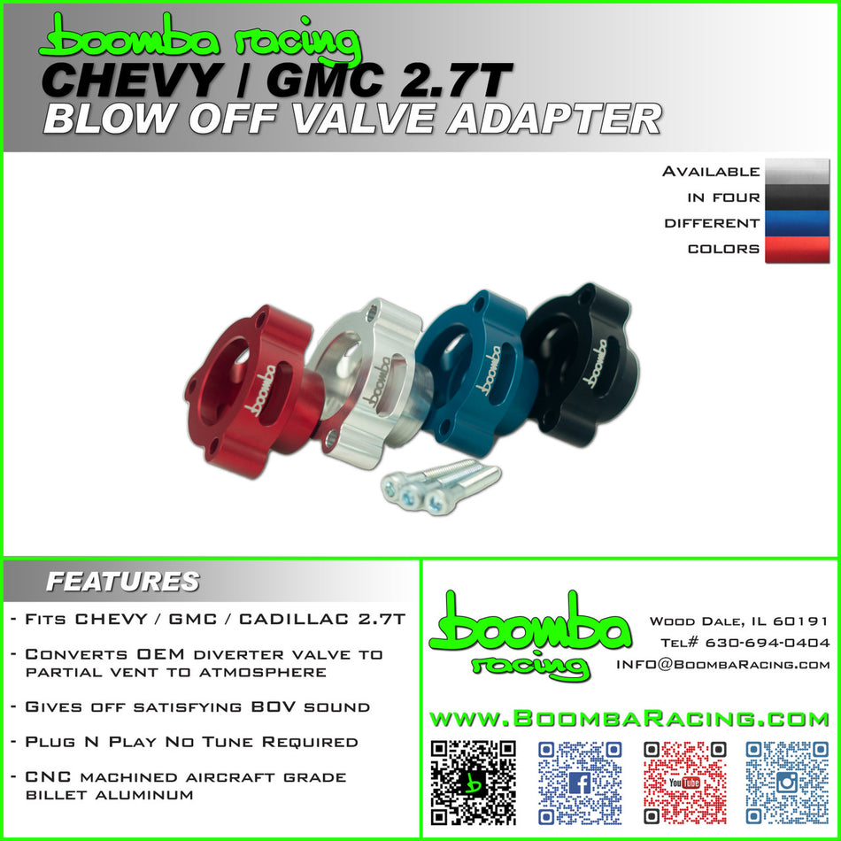 CHEVY / GMC 2.7T BLOW OFF VALVE ADAPTER