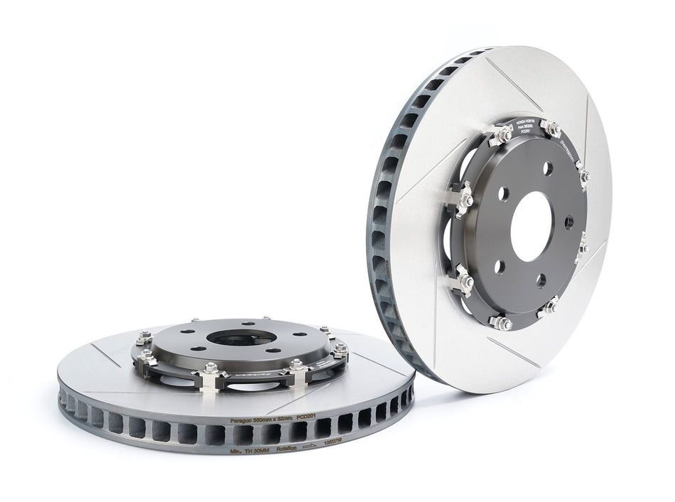Paragon 2‑Piece Front Rotors 350x32mm (Pair) – Civic Type R FK8/FL5 & Integra Type S DE5