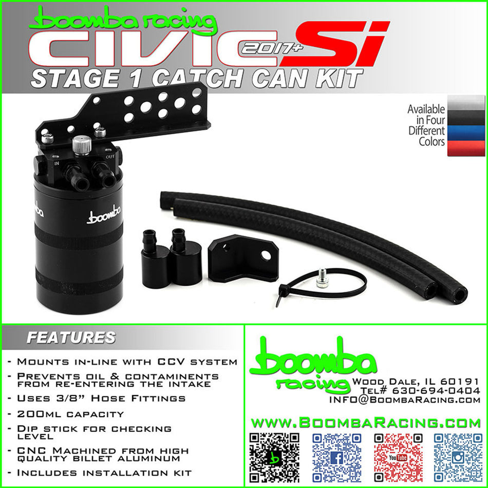 Civic X SI Stage 1 Catch Can Kit