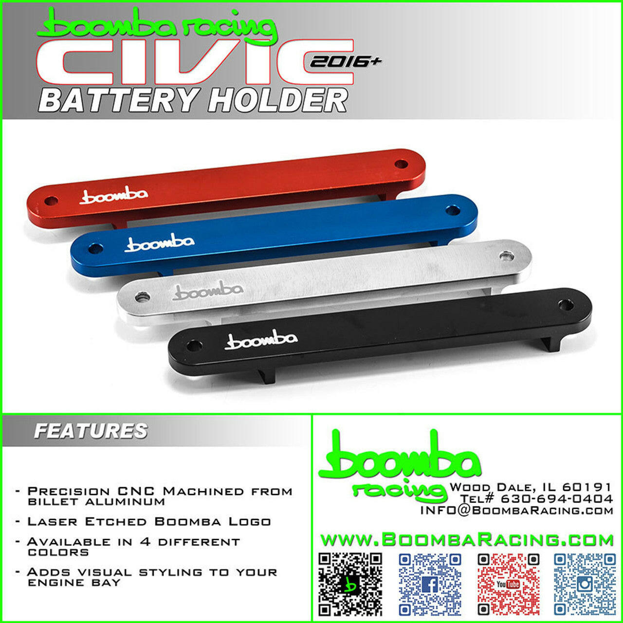 CIVIC X BATTERY HOLDER.
