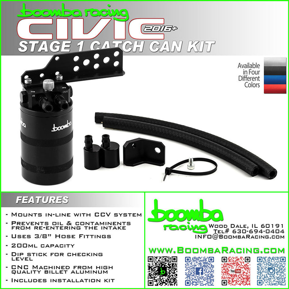 Civic X Stage 1 Catch Can Kit