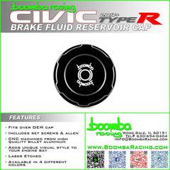 TYPE R BRAKE RESERVOIR COVER CAP.