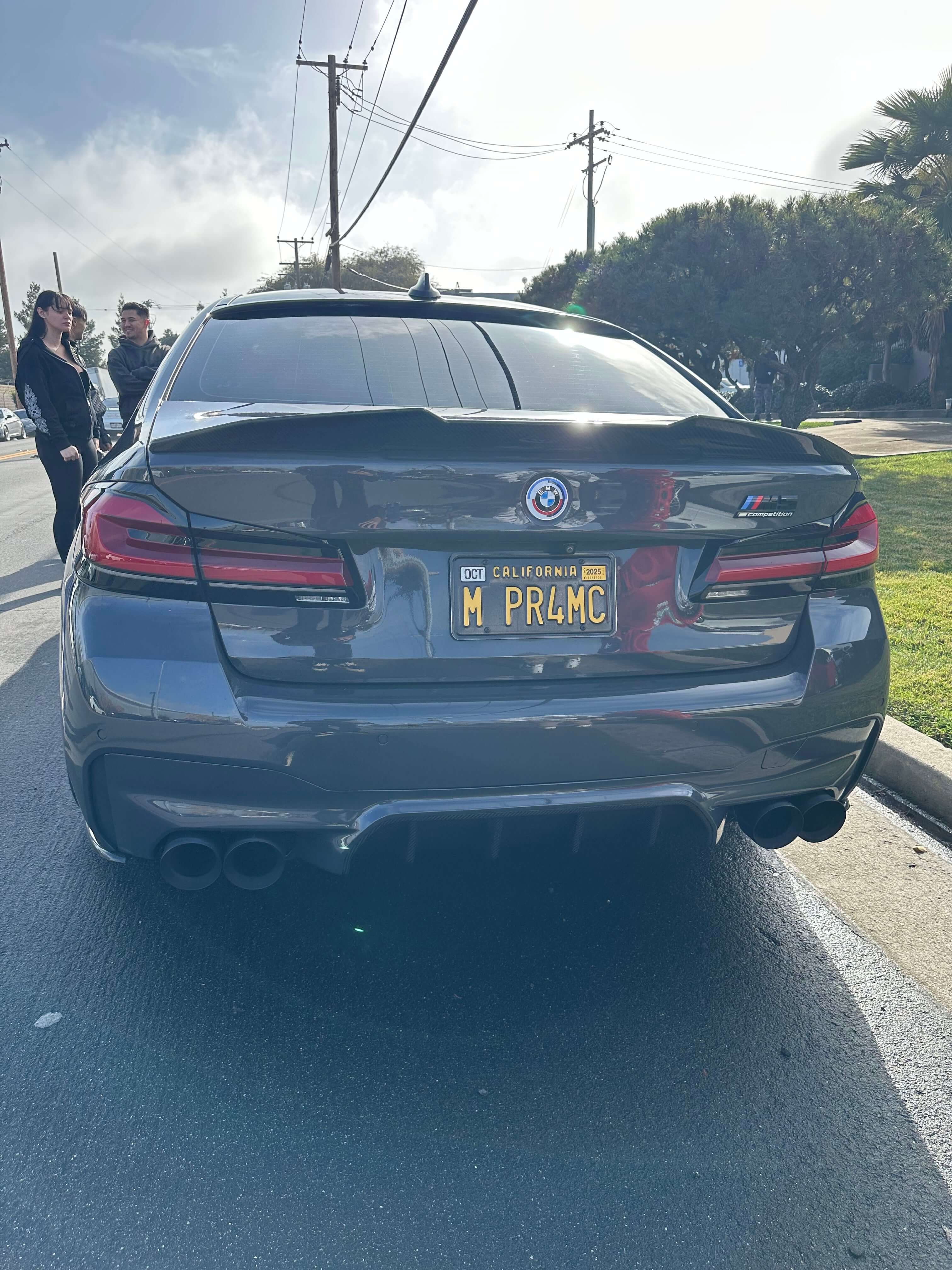 PSM Style High Kick Carbon Fiber Trunk Spoiler - BMW F10 M5 & 5 Series.
