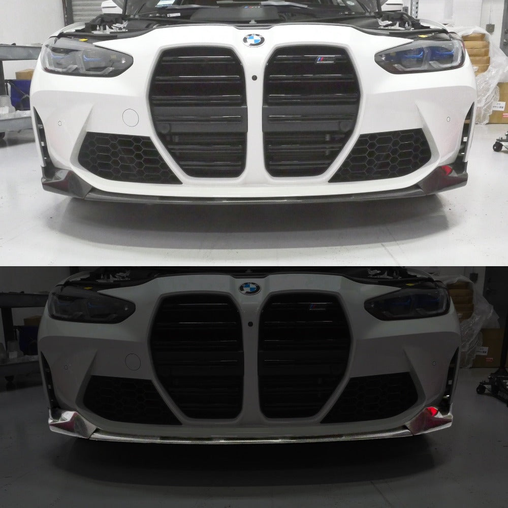 PLM Dry Carbon Fiber Front Lip Splitter - BMW G80 G82 M3 M4.