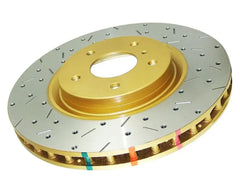 DBA 4000 Series Drilled & Slotted Front Brake Rotor (4 Lug Only) Acura Integra 1990-2001.