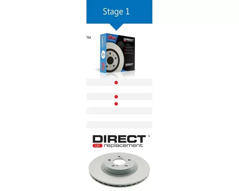 DBA Rear T2 Slotted Street Series Rotor Acura Integra Type R 97-01.