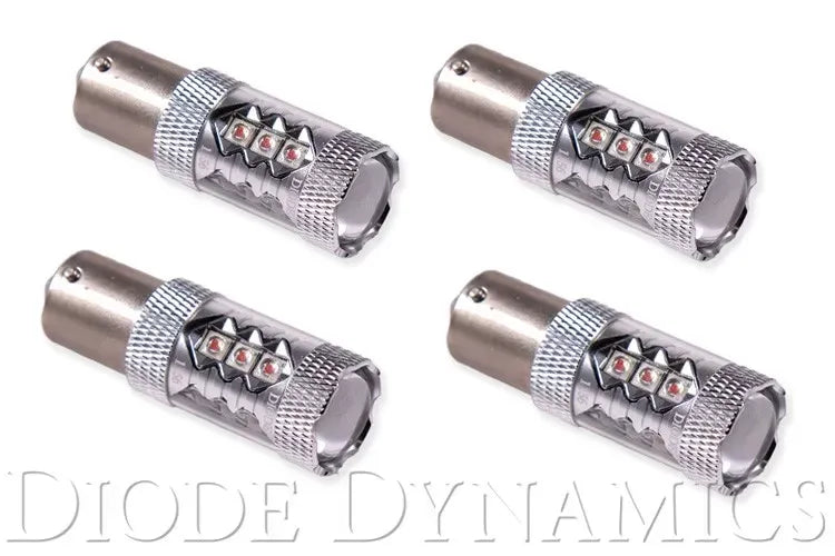 Diode Dynamics 1156 XP80 LED Bulb Red Set of 4 Mini Clubman 2008-2019.