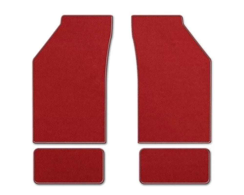 Coverking Premium Plush Designer Floor Mats Style B Red Front Center Acura TL 2004-2008