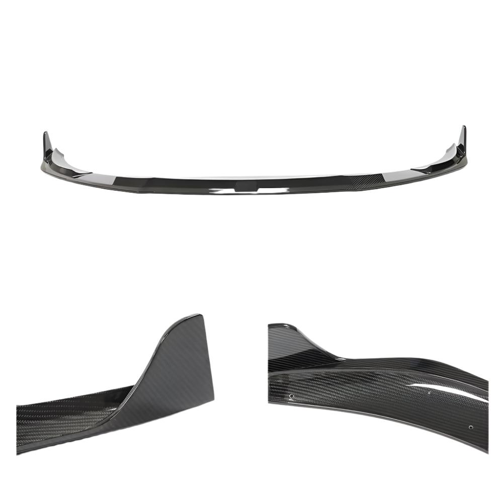 Dry Carbon Fiber Front Bumper Lip - Porsche Taycan Turbo S 2019-2022.
