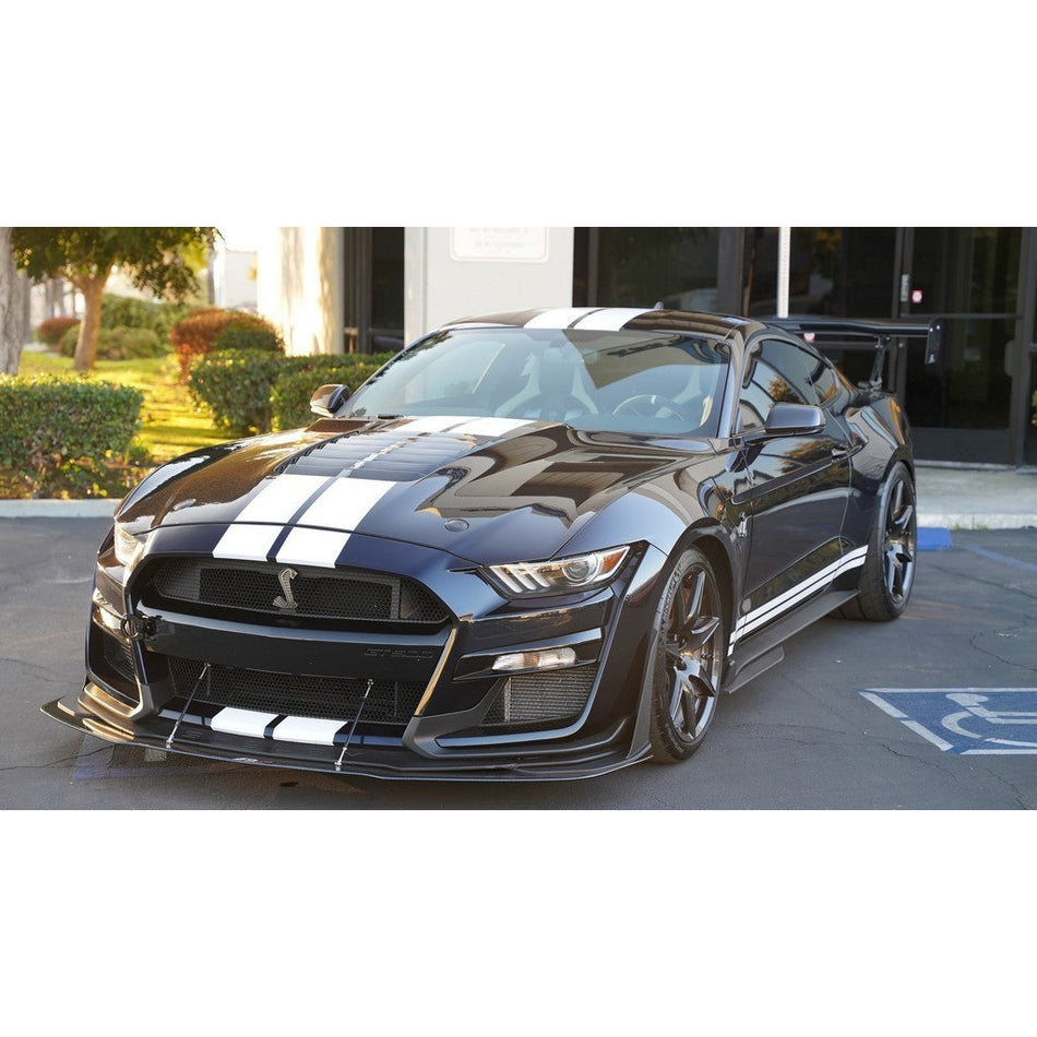 Ford Mustang Shelby GT 500 Front Wind Splitter W Rods 2020 2022