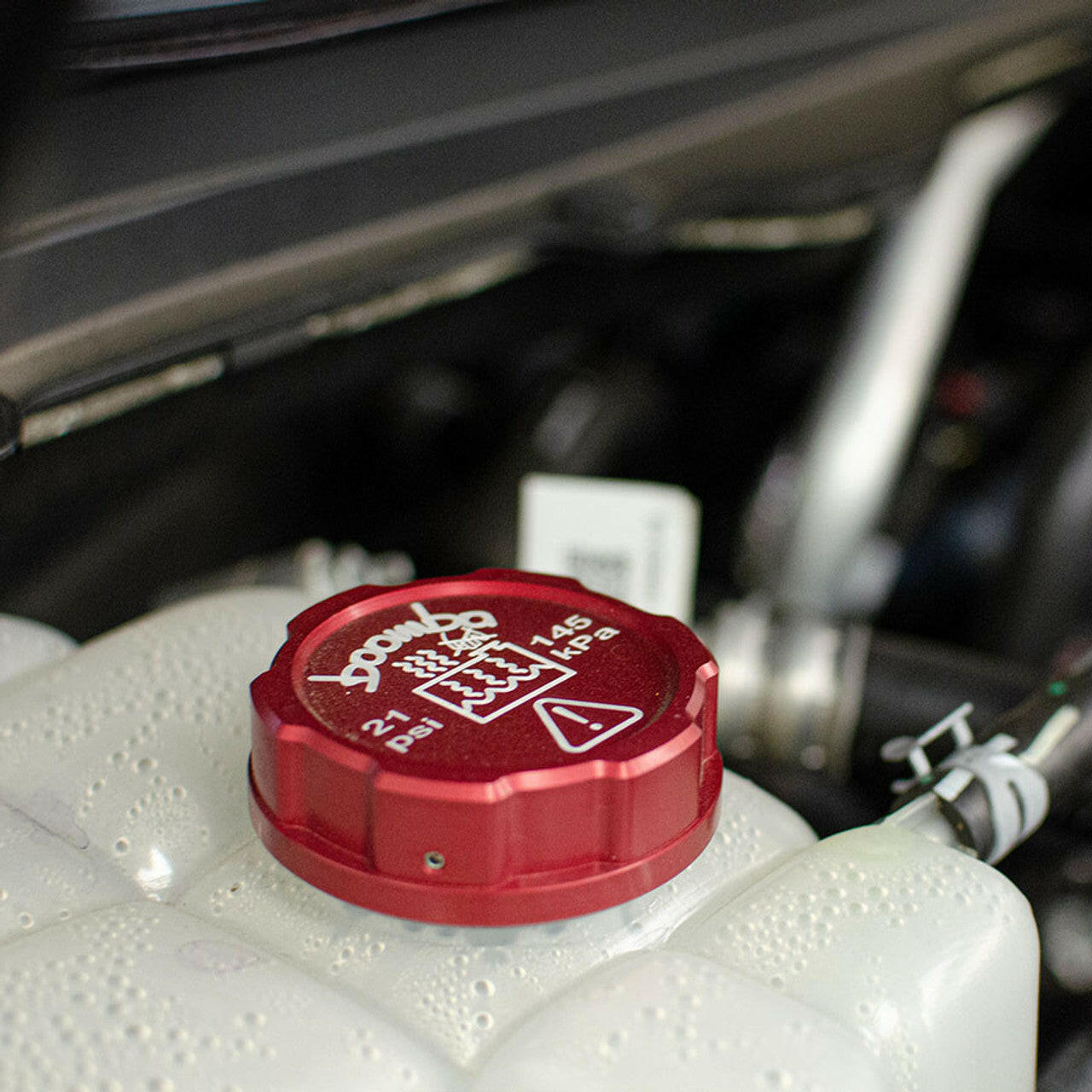 FORD COOLANT RESERVOIR CAP COVER.