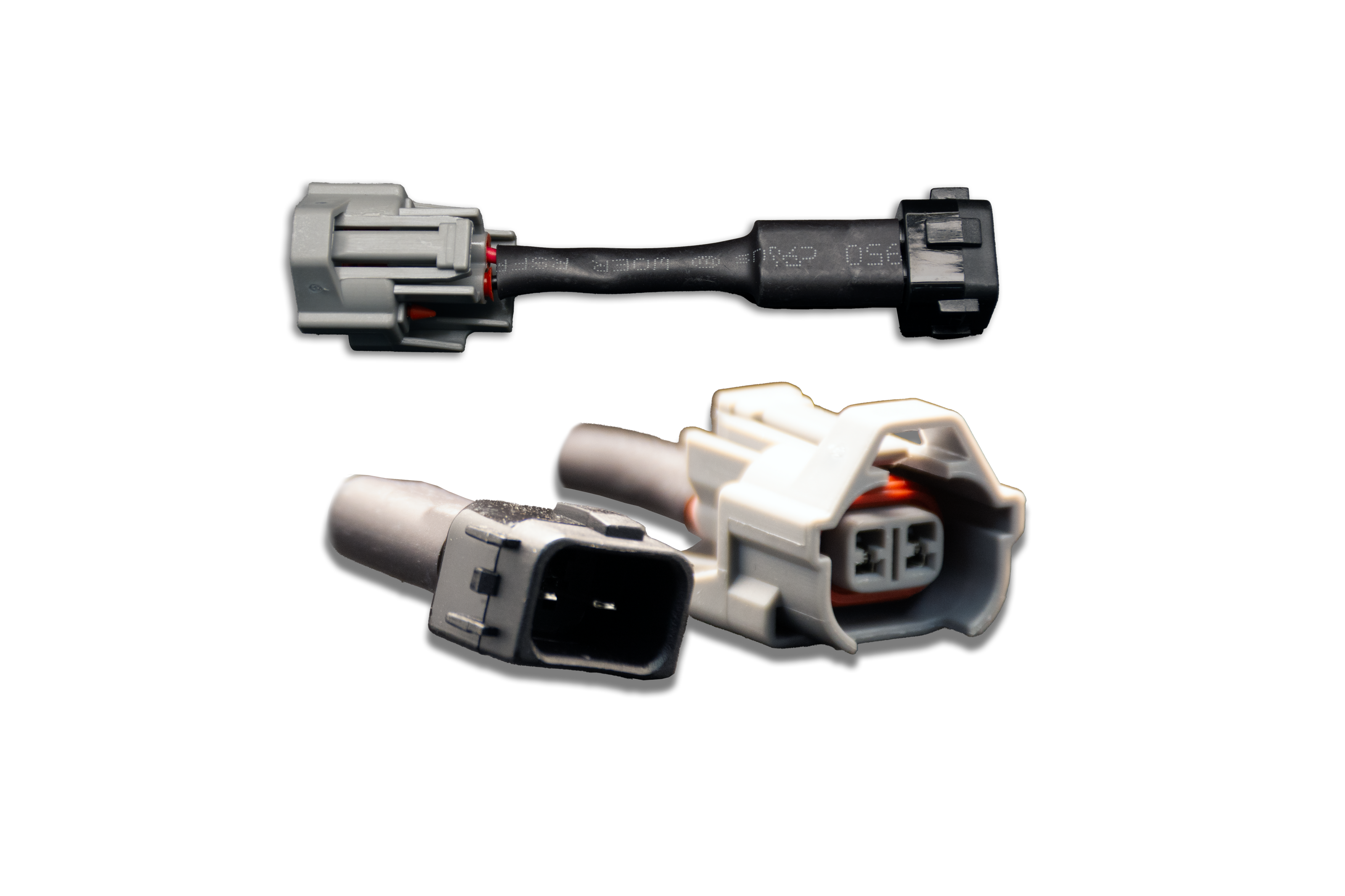 Fuel Injector Clinic Set of 4 Denso (Female) to Honda OBD2 (Male) Injector Plug Adapters / PADPDtoH4.