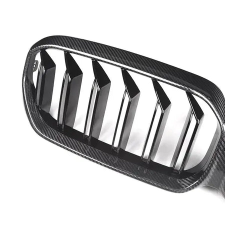 Dual Slat Carbon Fiber Grille - BMW G30 5 Series LCI.