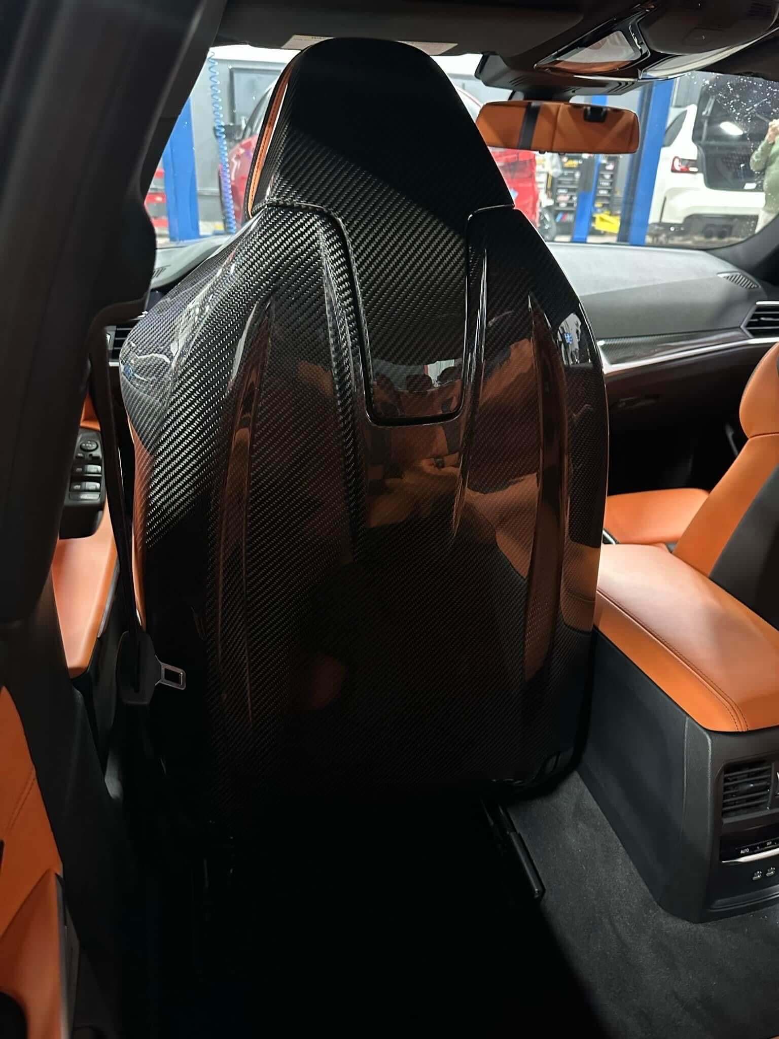 Carbon Fiber Full Seat Back Cover - BMW G80 M3 & G82 / G83 M4 / G87 M2.