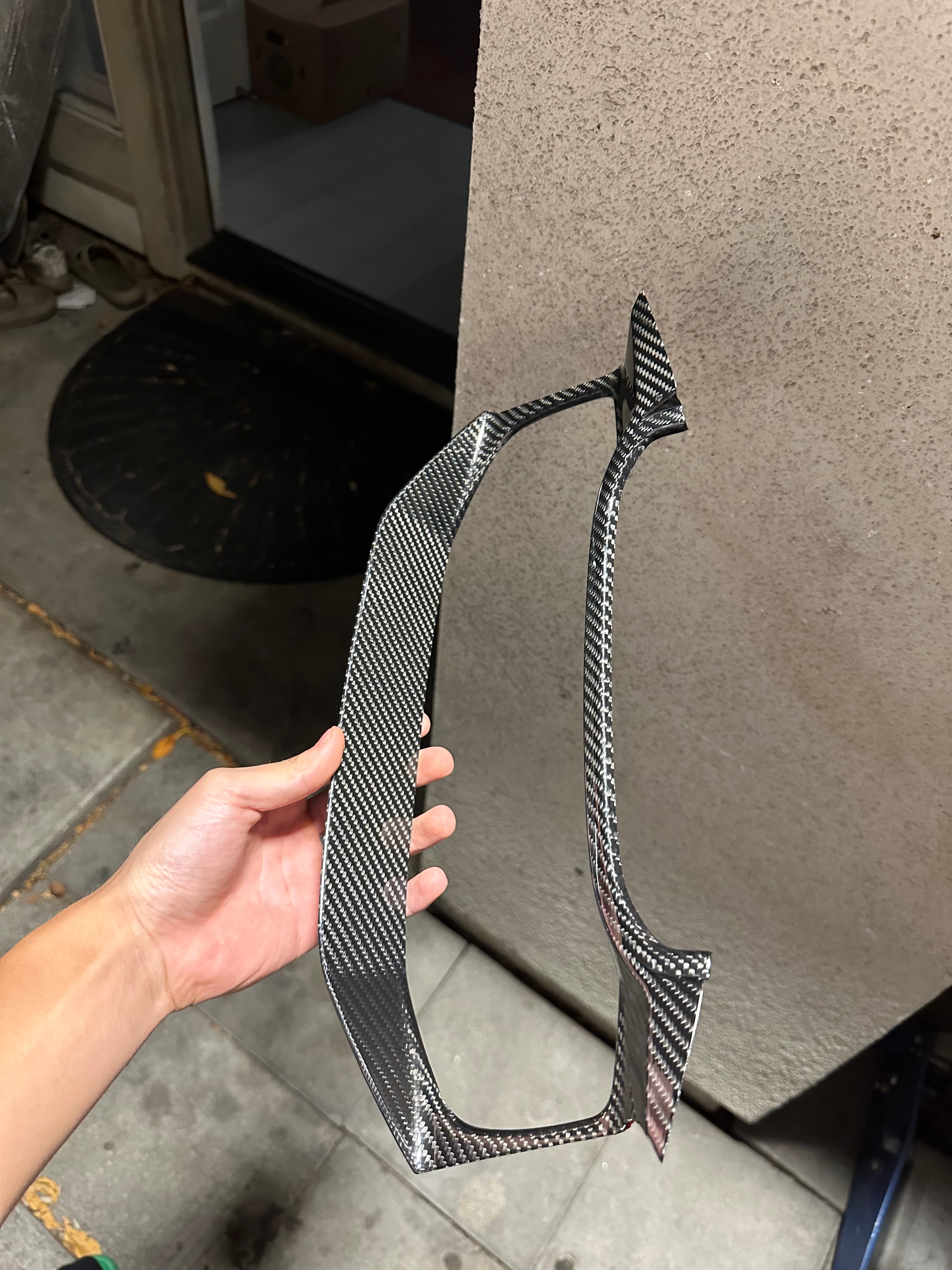 Carbon Fiber Cluster instrument dash screen cover -  BMW G8X.