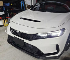 Honda Civic 11Th FL5 TYPE R 23+ Carbon Fiber Front winglet Lip extension.