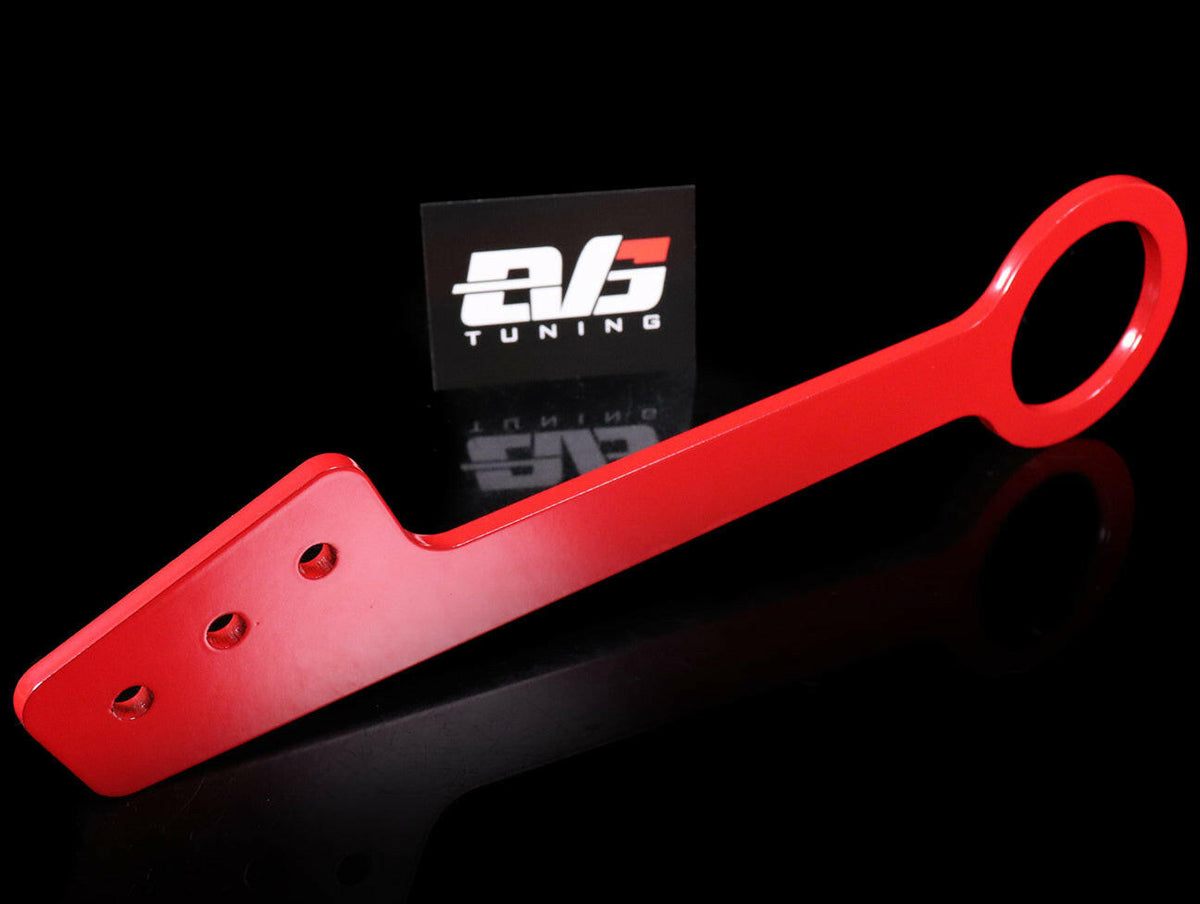 EVS Tuning Red Front Tow Hook - 00-09 S2000 w/Voltex Bumper.
