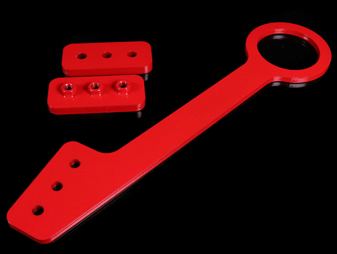 EVS Tuning Red Front Tow Hook - 00-09 S2000 w/Voltex Bumper.