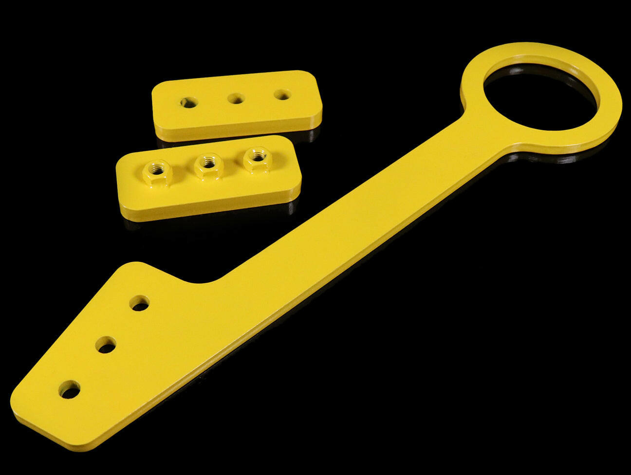 EVS Tuning Yellow Front Tow Hook - 00-09 S2000 w/Voltex Bumper.
