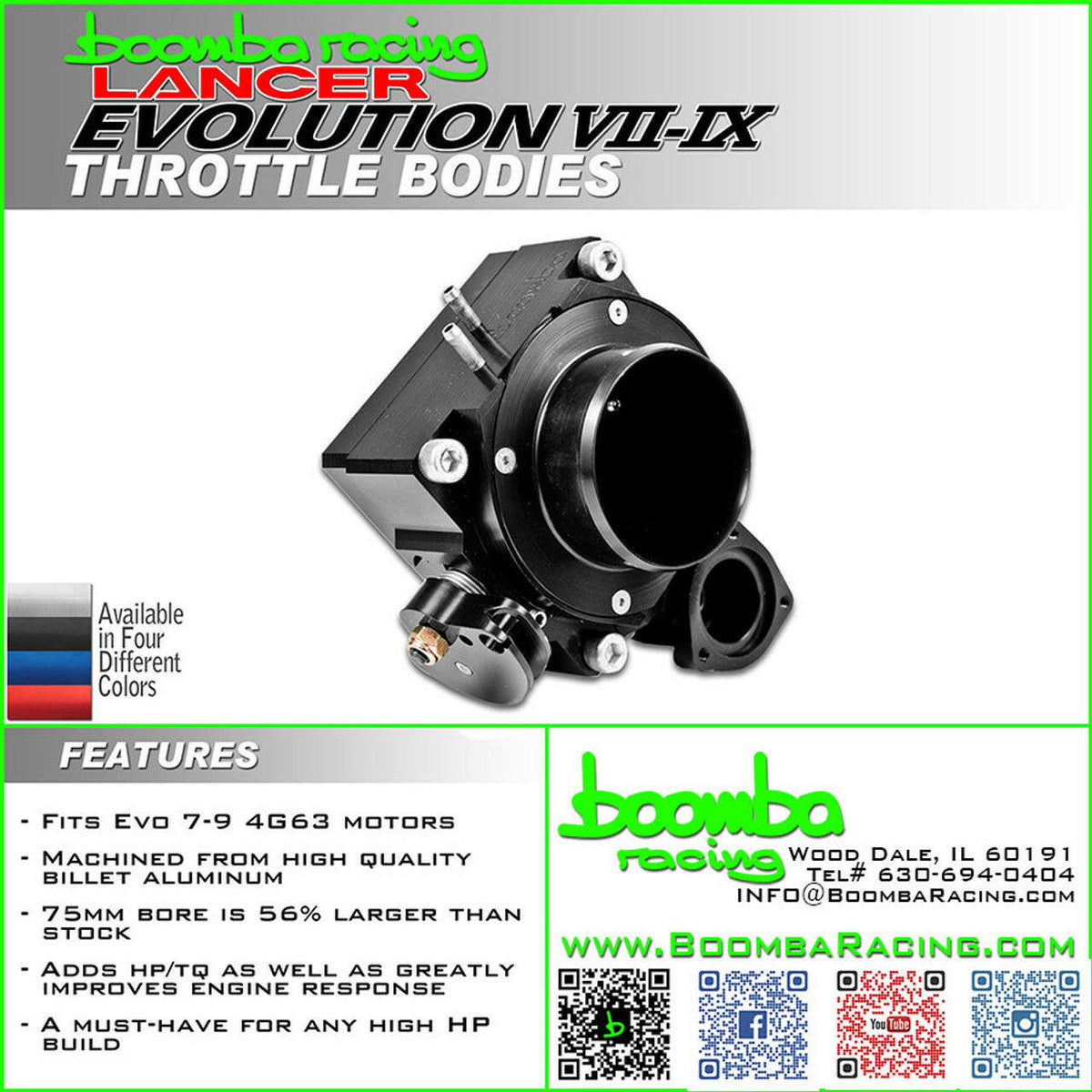 EVO 8-9 75MM THROTTLE BODY.