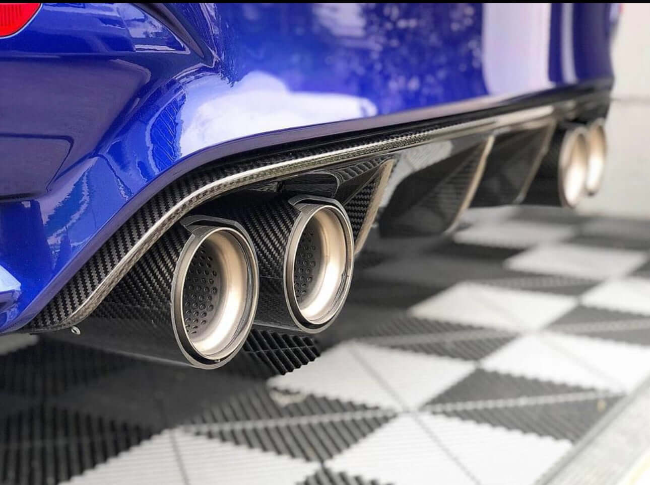 M Performance Carbon Fiber universal Exhaust Tip.