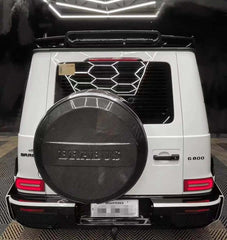 BRS-Style Carbon Fiber Rear Spare Tire Cover - Mercedes AMG G-Wagon.