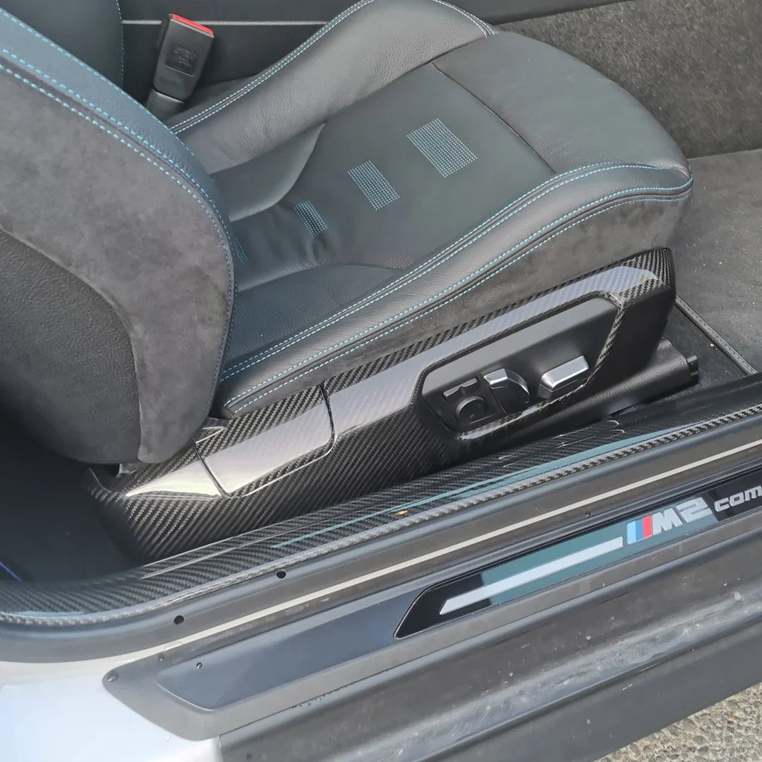 Carbon Fiber Side Seat Covers - BMW M2 F87 M3 F80 F81 M4 F82.
