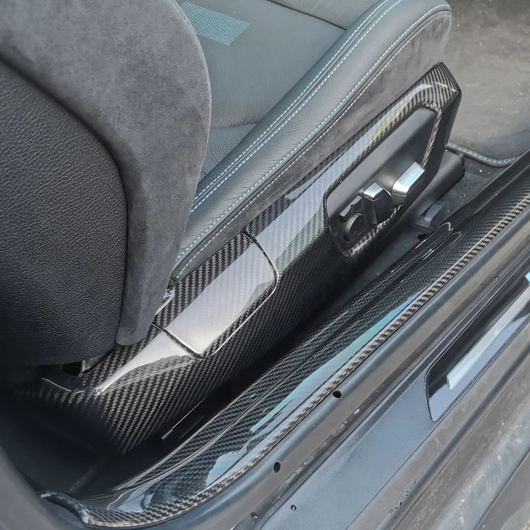 Carbon Fiber Side Seat Covers - BMW M2 F87 M3 F80 F81 M4 F82.