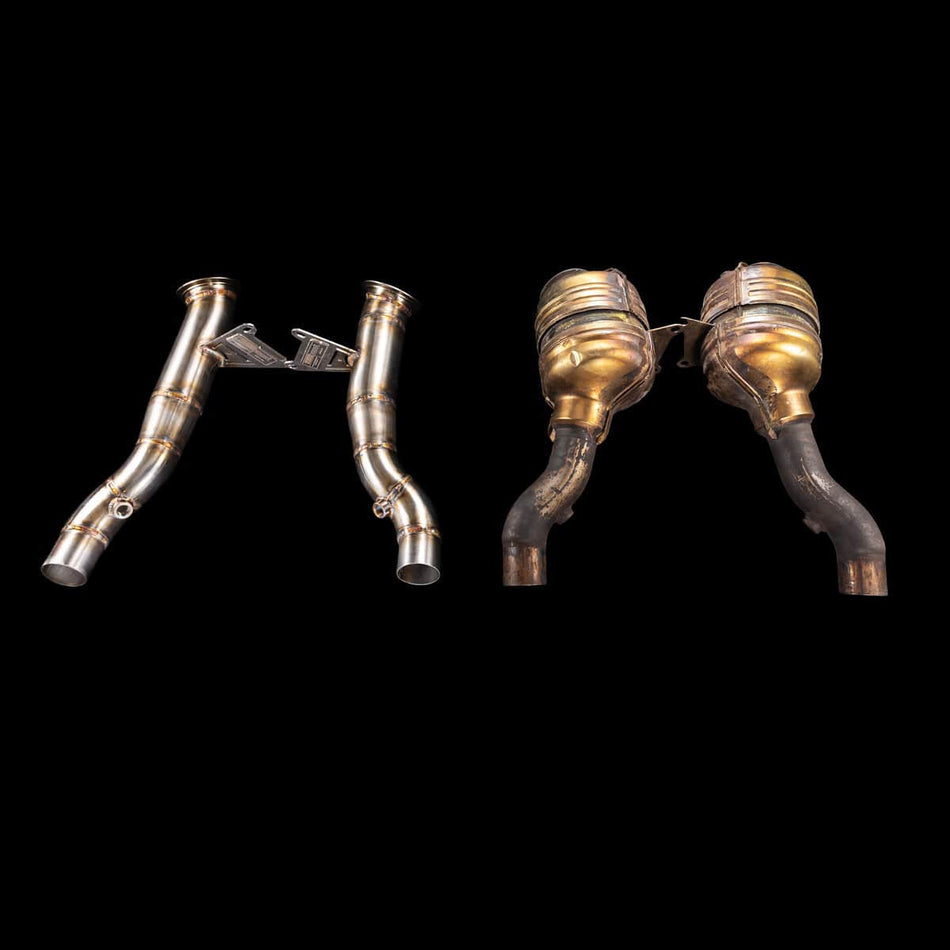 BlackBoost Ferrari 458 (Type F142) Catless Downpipes