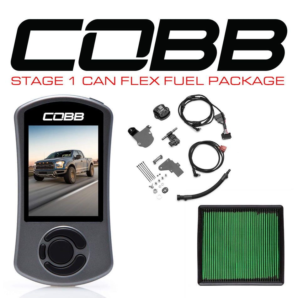 Cobb 17-20 Ford F-150 Ecoboost Raptor w/TCM Stage 1 CAN Flex Fuel Power Package